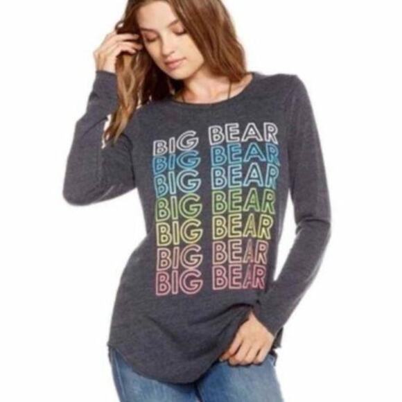 Chaser Big Bear Long Sleeve Tee NWT - Picture 3 of 5